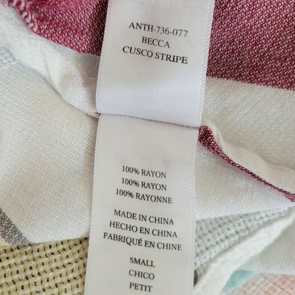 Rails Longsleeve Wrap Style Becca Dress in Cusco Stripe - Picture 7 of 7